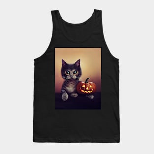 Pumpkin Kitty Tank Top